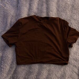 PINK Victoria's Secret Chocolate Crop Top